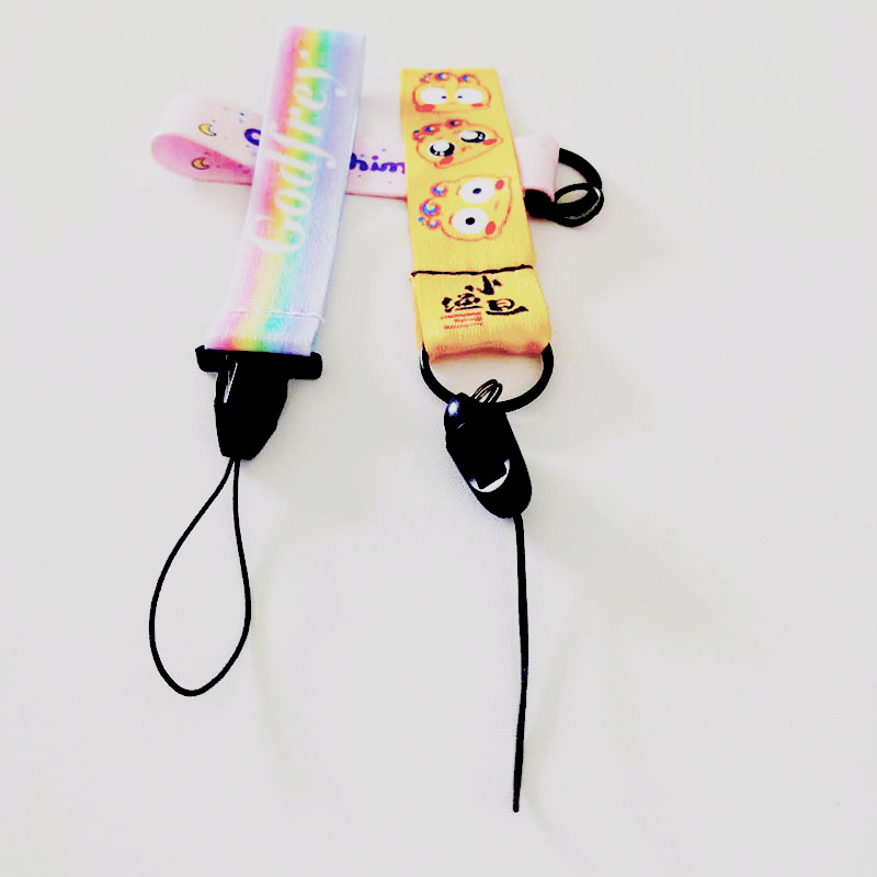 メーカー直販カスタマイズされた卸売携帯電話吊りロープキー吊りアクセサリーハンドロープナイロン吊りロープポリエステル吊りロープ印刷可能なロゴ